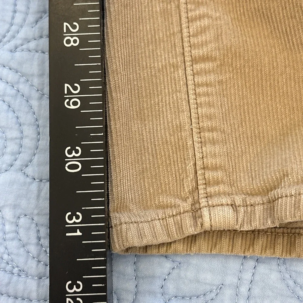 J.Crew Pants Mens 34x34(31.5) Brown Corduroy Slim Straight Leg Stretch Cotton
